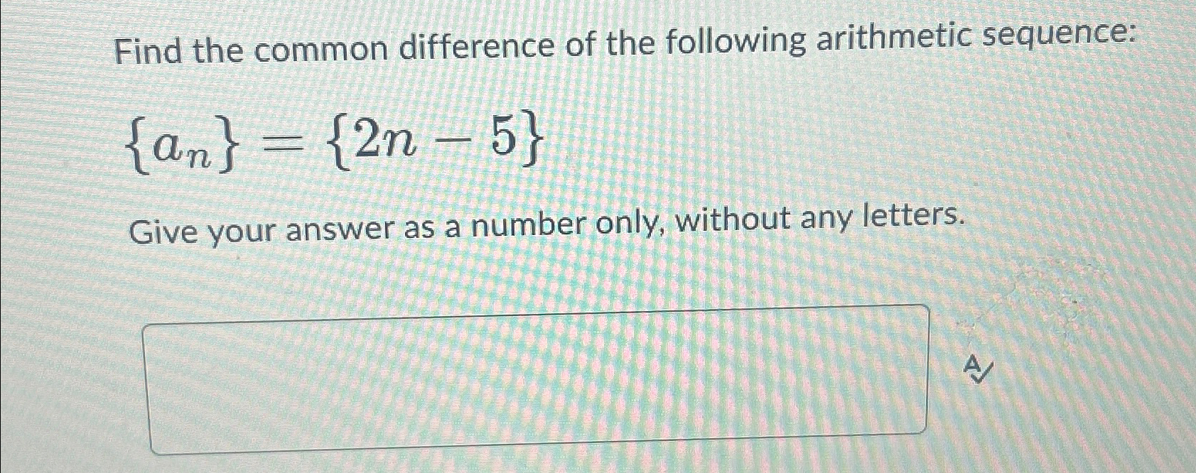 Solved Find the common difference of the following | Chegg.com