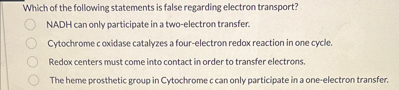 Solved Which of the following statements is false regarding | Chegg.com