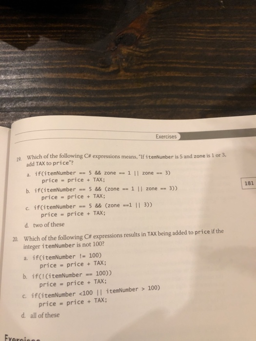 Solved Review Questions NOT operator (1) negates the result | Chegg.com