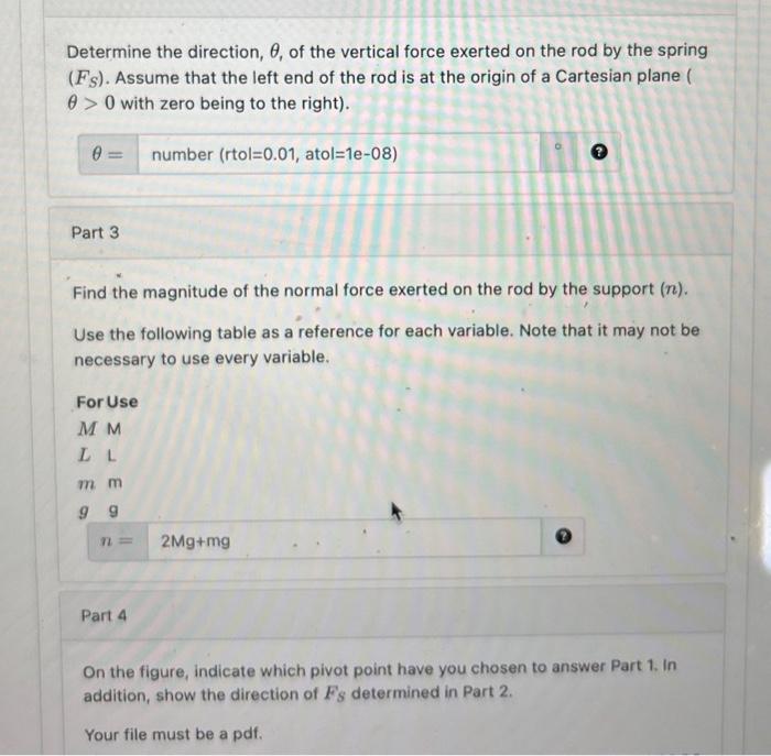 Solved The figure shows a mass M attached to the right end | Chegg.com