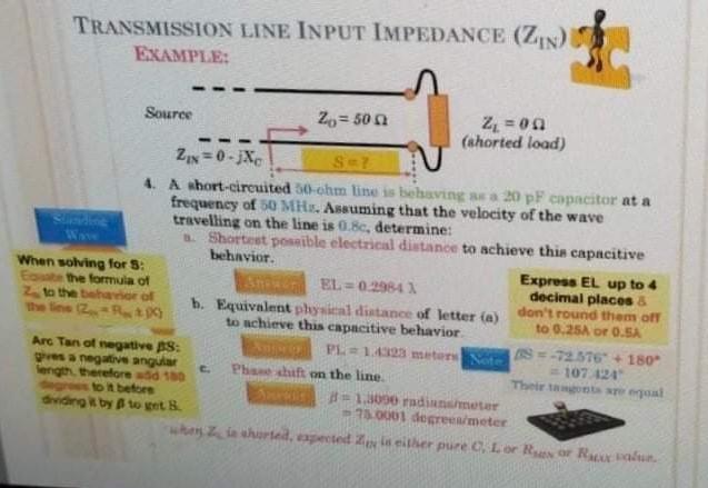 Solved A 50 Ohm transmission line is terminated by 20pF | Chegg.com