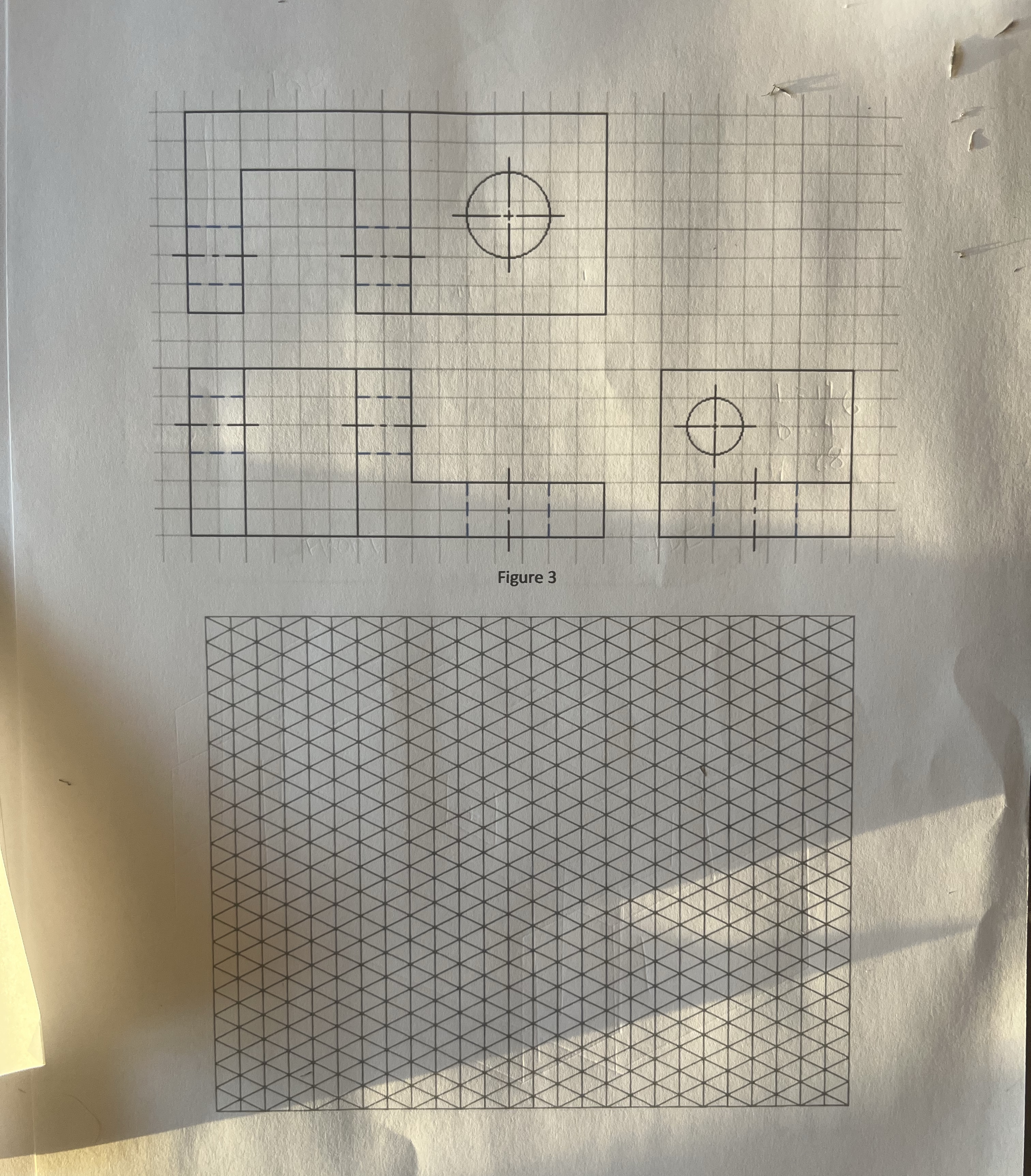 Solved I need an isometric view of this shape. | Chegg.com