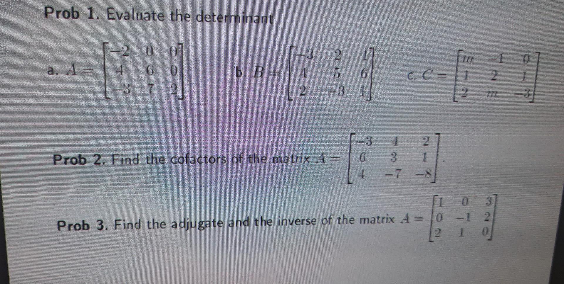 Solved Prob 5. Solve the system of linear equation | Chegg.com