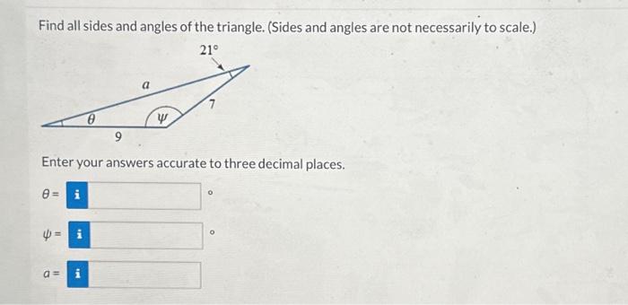 how do you find the angles of a triangle given 3 sides