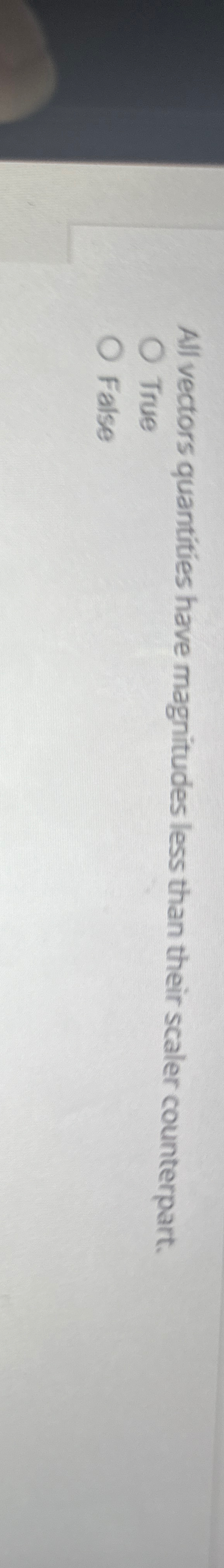Solved All vectors quantities have magnitudes less than | Chegg.com