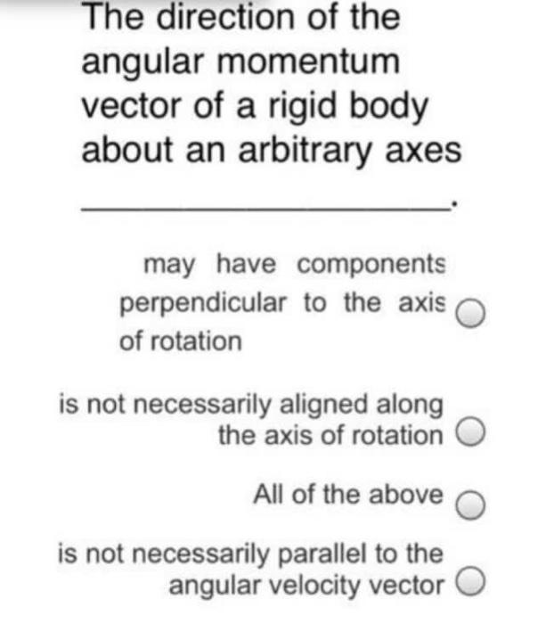 Solved The direction of the angular momentum vector of a | Chegg.com