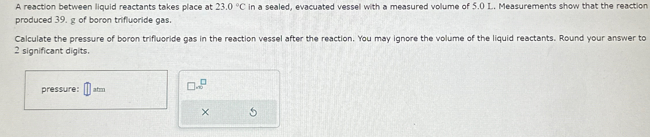 Solved A reaction between liquid reactants takes place at | Chegg.com