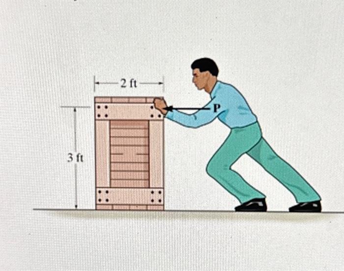 Solved The coefficient of static friction between the crate | Chegg.com