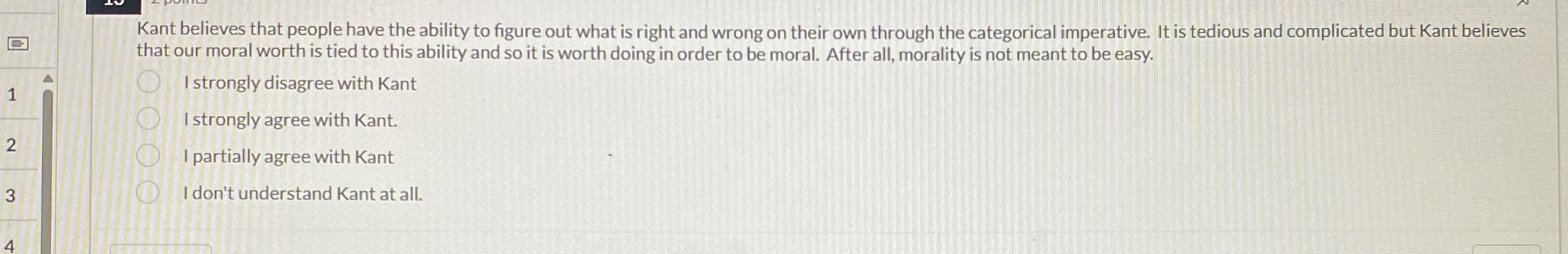Solved Kant believes that people have the ability to figure | Chegg.com