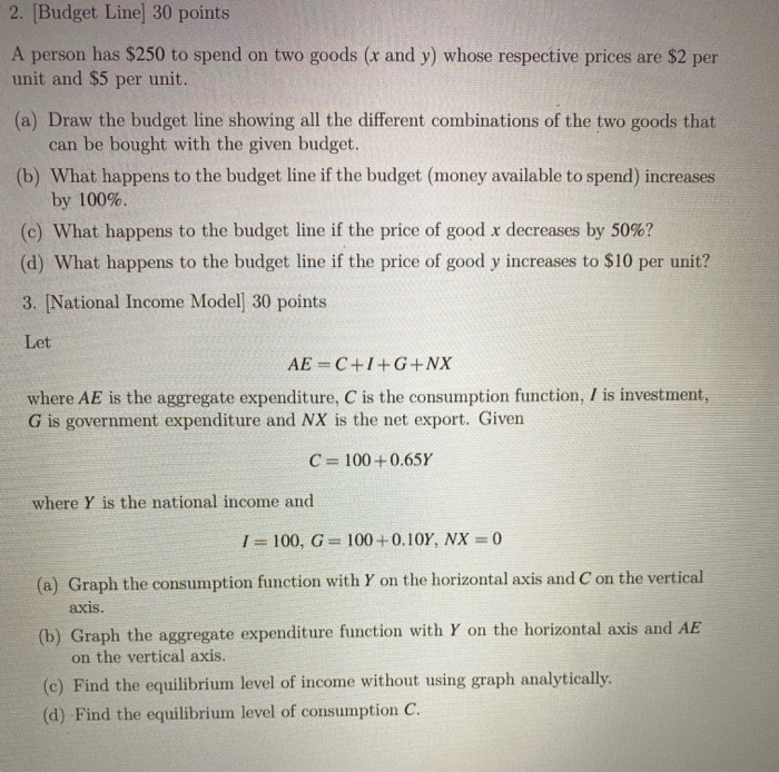 Solved L Pdf 1 Market Equilibrium 40 Points Following T Chegg Com