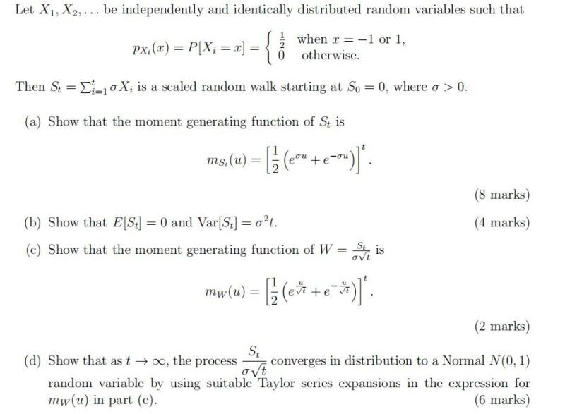 Let X1 X2 Be Independently And Identically Di Chegg Com