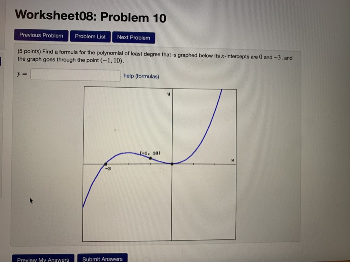 Solved Worksheet08: Problem 10 Previous Problem Problem List | Chegg.com