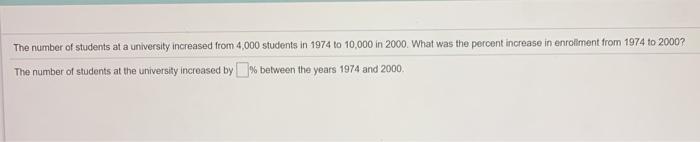 the number of students has increased