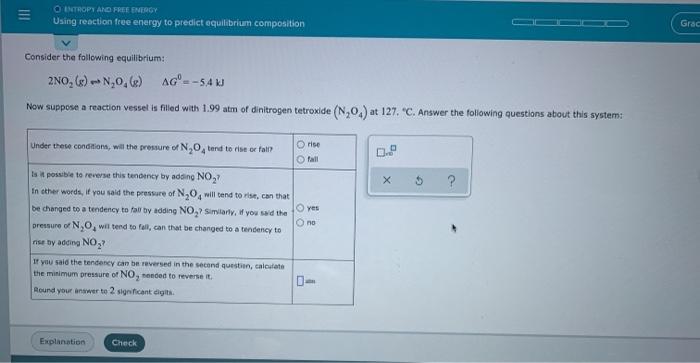 Solved III ENTROPY AND FREE ENERGY Using reaction free | Chegg.com