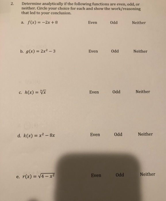 Solved 1. Determine whether or not each of the following | Chegg.com
