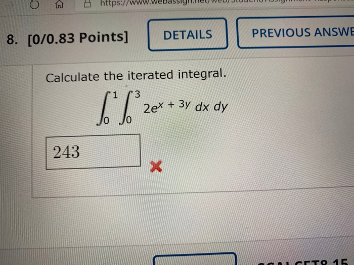 Solved Calculate The Iterated