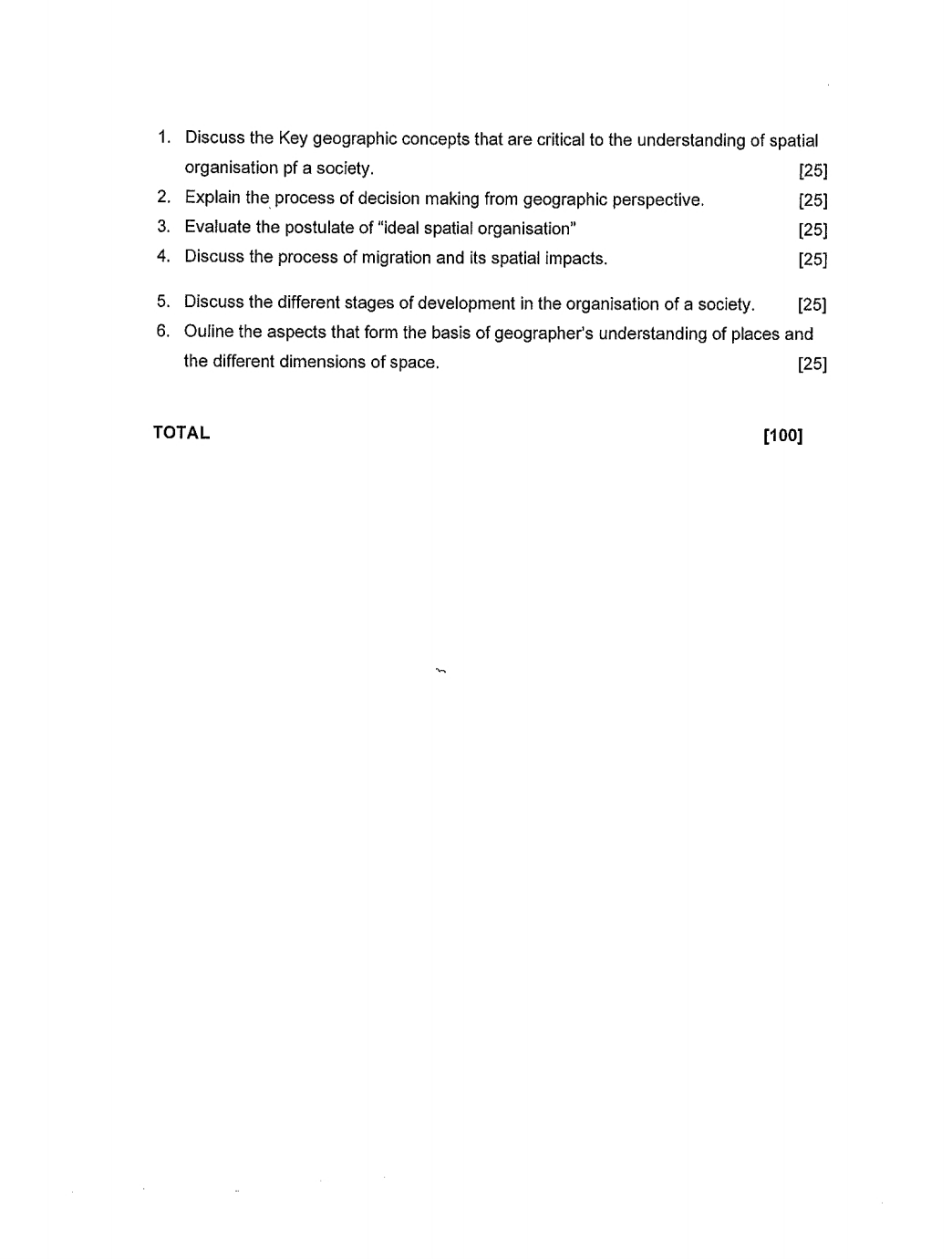 Discuss the Key geographic concepts that are critical