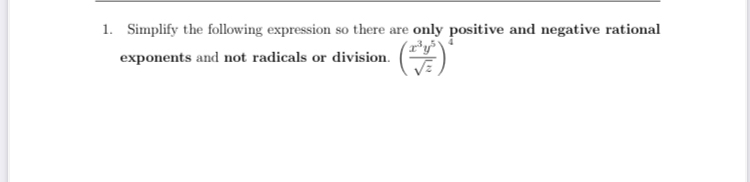Solved Simplify the following expression so there are only | Chegg.com
