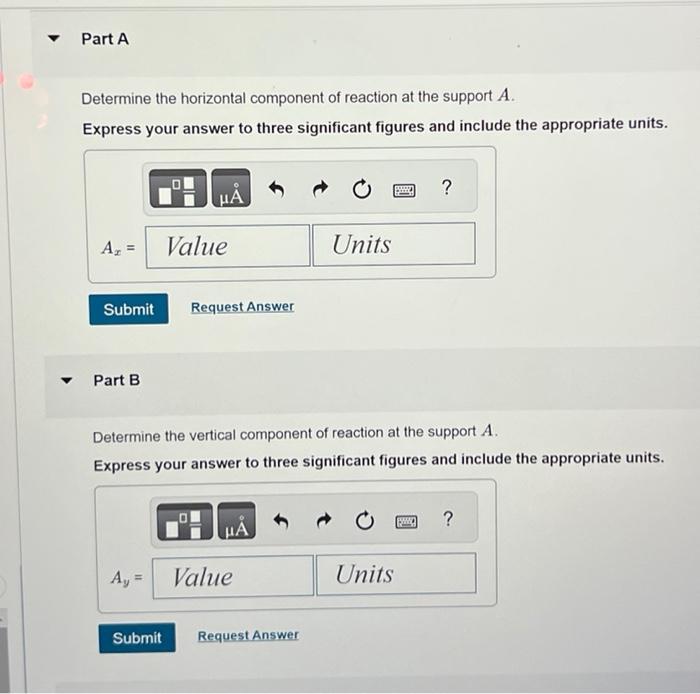 Solved Determine the horizontal component of reaction at the | Chegg.com