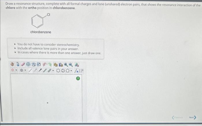 Solved Draw A Resonance Structure Complete With All Formal Chegg Com