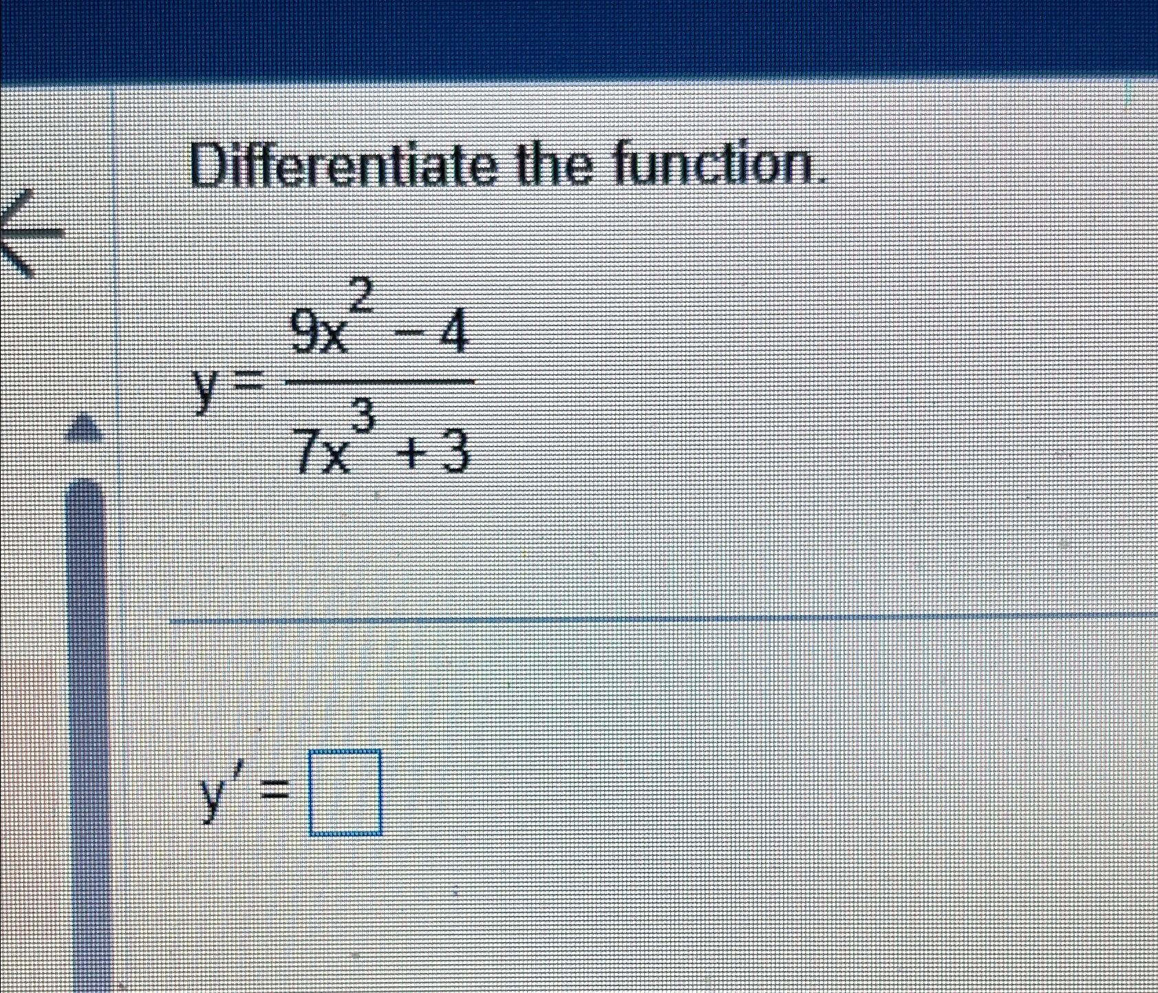 Solved Differentiate The Functiony9x2 47x33y 7827