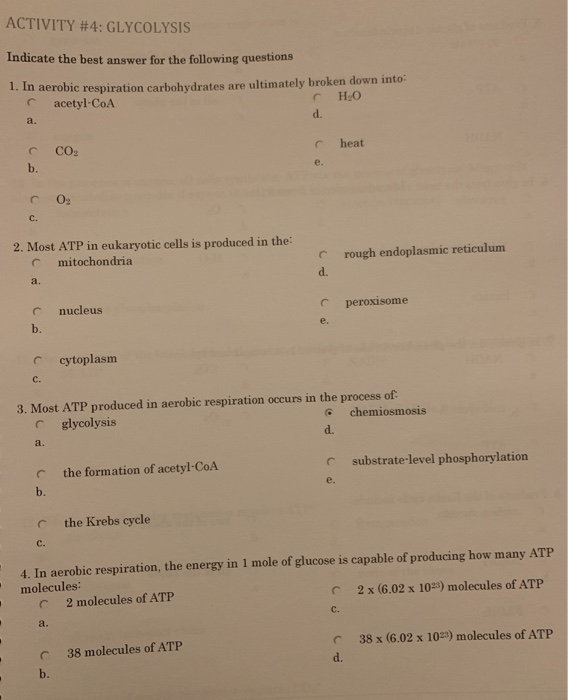 Solved: Glycolysis Review Questions Hi If Anyone Knows The... | Chegg.com