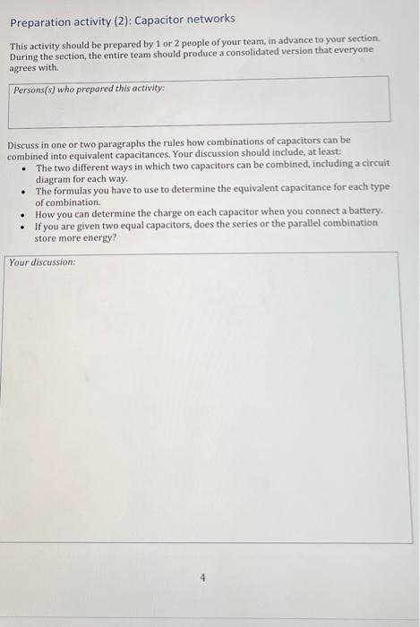 Solved Preparation Activity (2) : Capacitor Networks This | Chegg.com