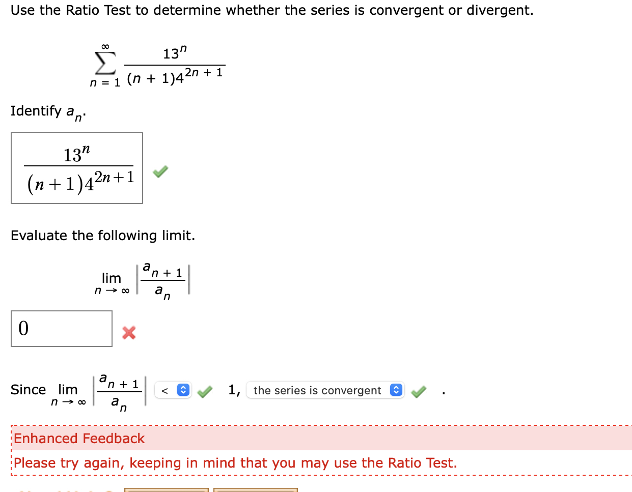 Solved Use the Ratio Test to determine whether the series is | Chegg.com