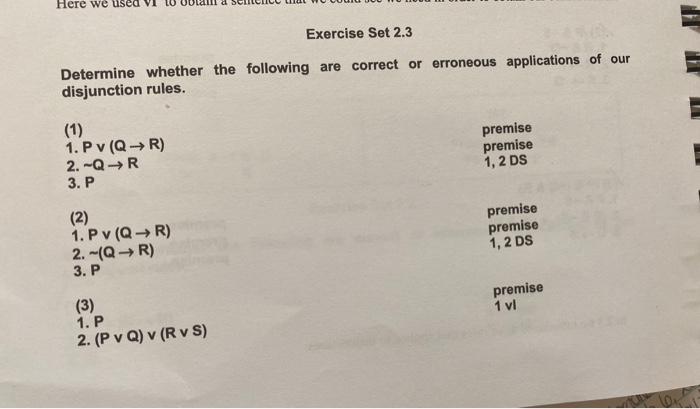 Solved Exercise Set 2 3 Determine Whether The Following Are Chegg Solved Exercise Set 2 3 Determine Whether The Following Are Chegg