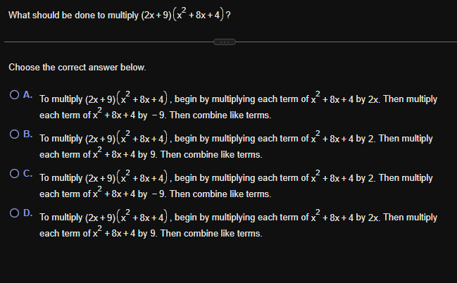 Solved What should be done to multiply | Chegg.com