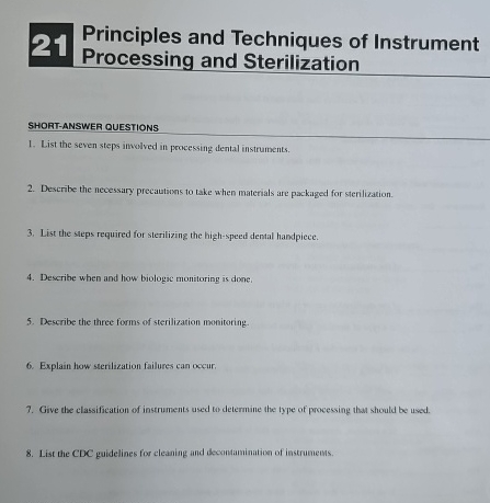 Solved 21 Principles and Techniques of Instrument | Chegg.com