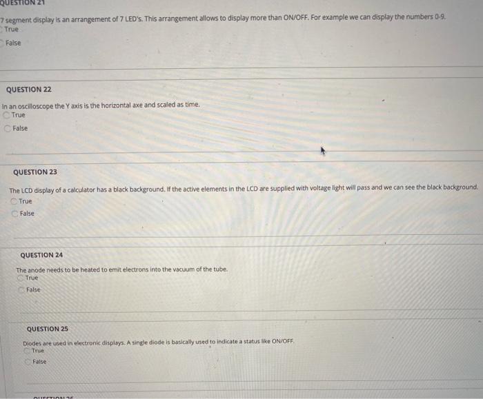 Solved QUESTION 1 The vertical deflection plates in a CRT