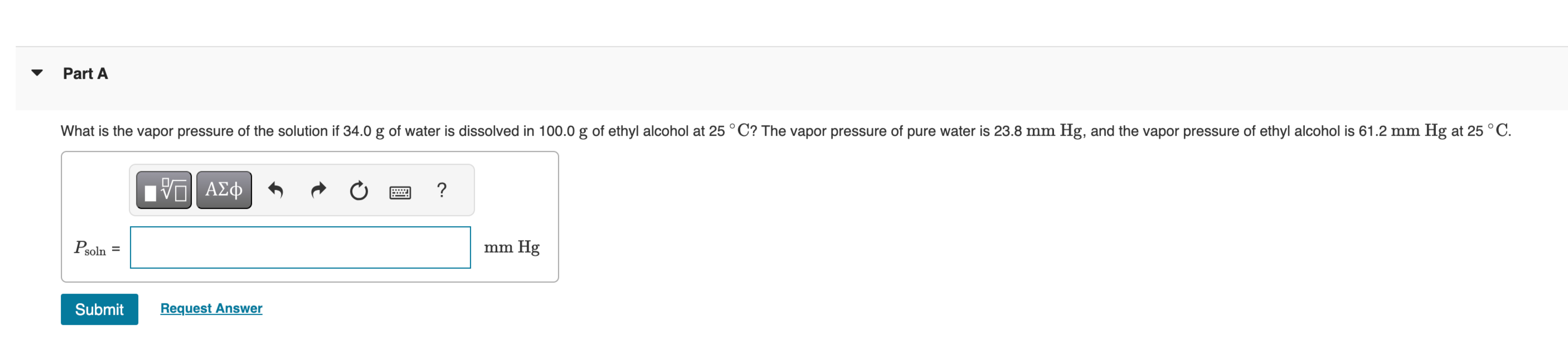 Solved Part AWhat Is The Vapor Pressure Of The Solution If Chegg solved-part-awhat-is-the-vapor-pressure-of-the-solution-if-chegg