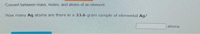 how to find mass of an element with moles