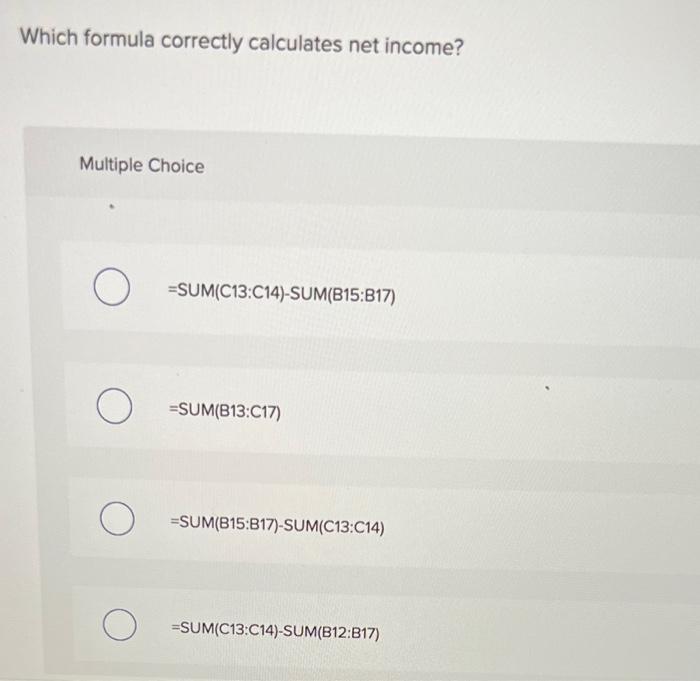 Solved Applying Excel 1: Calculating net income с Credit es | Chegg.com