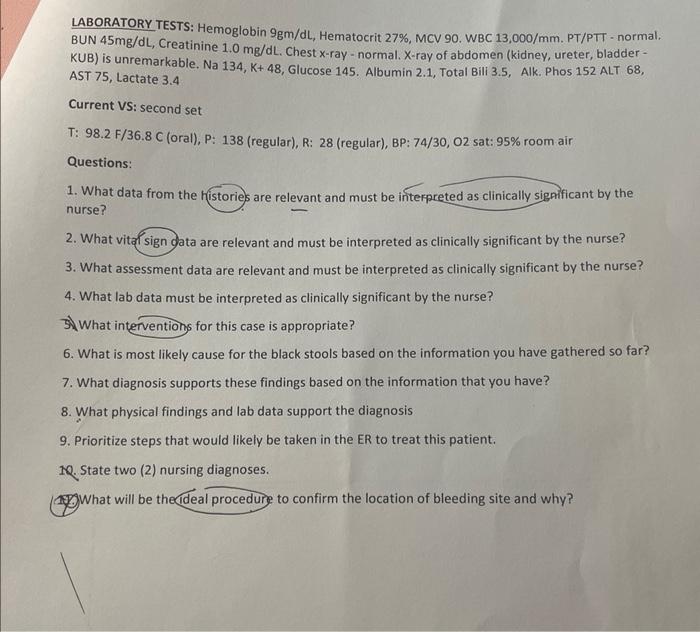 Case study \1 Gastrointestinal Read the case study