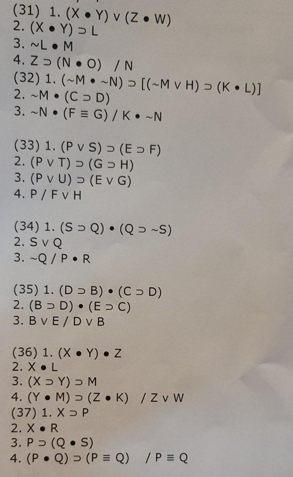 Solved 31 1 X Y V Z W 2 Xoyl 3 L M 4 Z Chegg Com