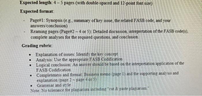 Solved Expected length: 4−5 pages (with double-spaced and | Chegg.com