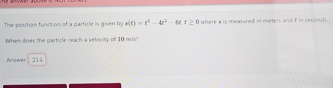 Solved The position function of a particle is given by | Chegg.com