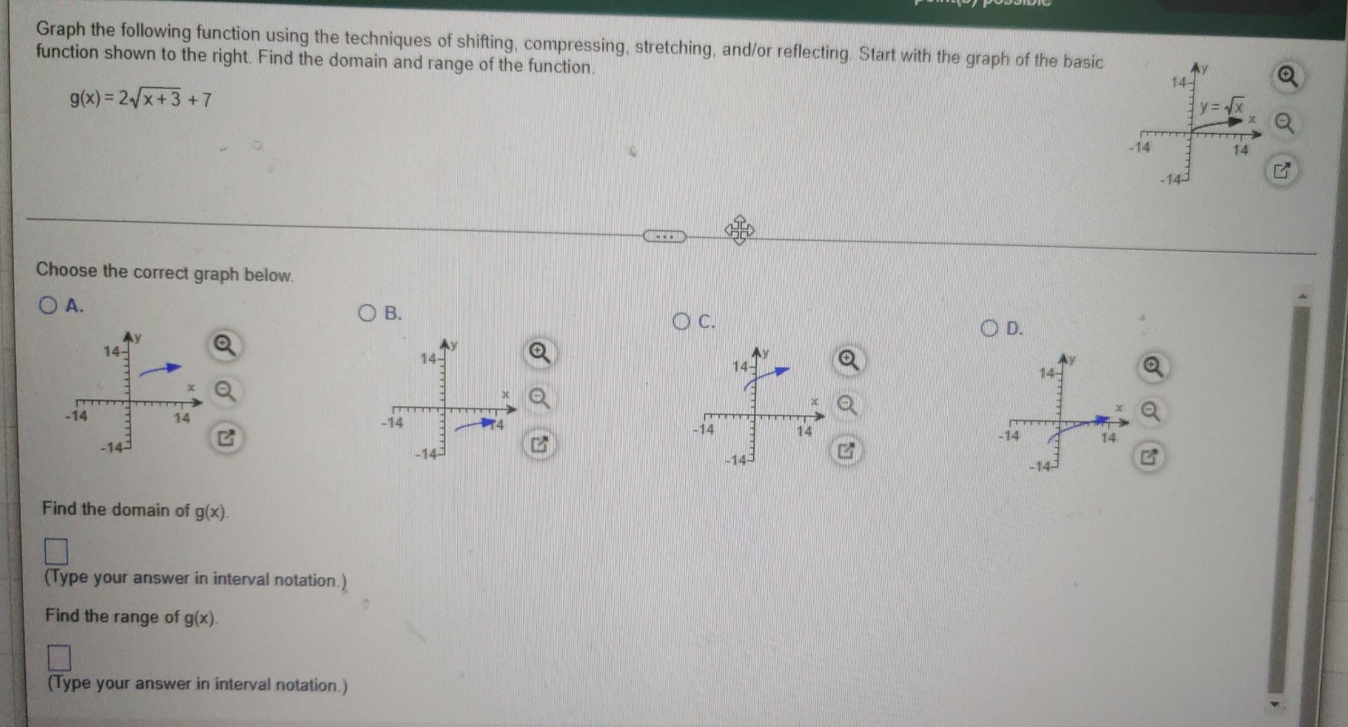 Solved Graph the following function using the techniques of | Chegg.com