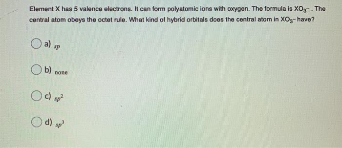 Solved Which of the following is the correct orbital diagram | Chegg.com