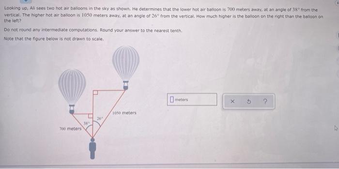 Solved Looking Up, All Sees Two Hot Air Balloons In The Sky | Chegg.com