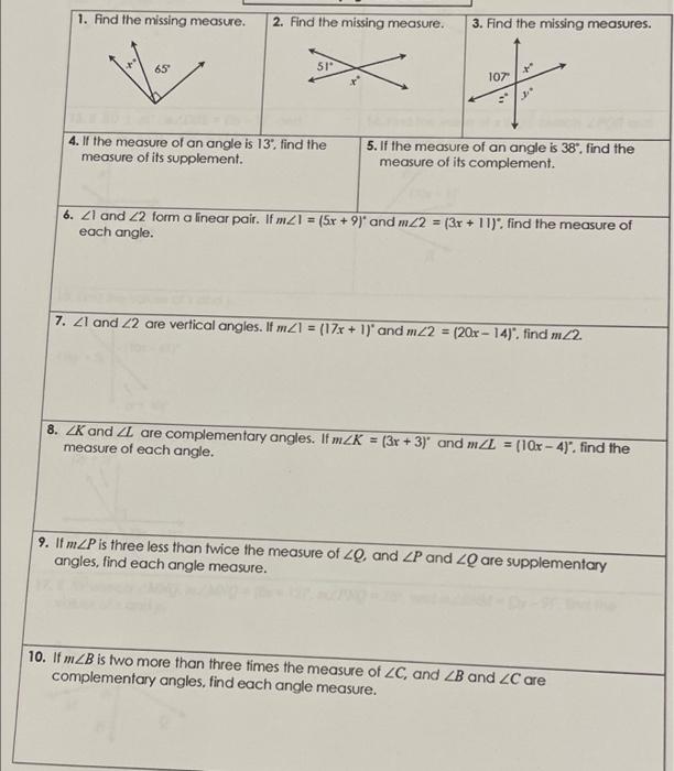 Solved 2 3 1. Use the diagram below to complete each part. | Chegg.com