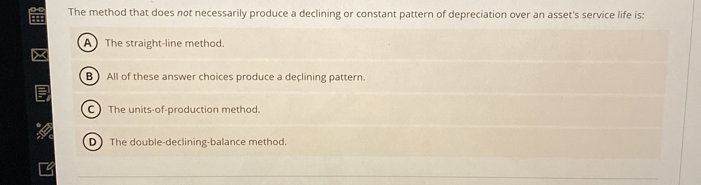 Solved The method that does not necessarily produce a | Chegg.com