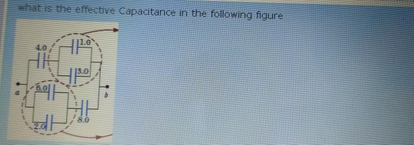 Solved what is the effective Capacitance in the following | Chegg.com