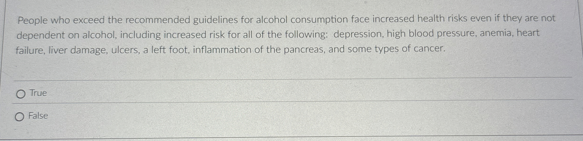 Solved People who exceed the guidelines for