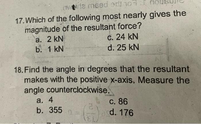 Solved Situation 6: For The System Of Forces Shown, F1=30kN | Chegg.com ...