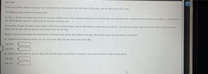 Solved Chapter 16 Homework 1. BE 16.01. ALGO Costs were | Chegg.com