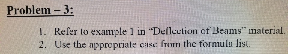 Solved 3 Calculate Maximum Deflection For A Simply 0207