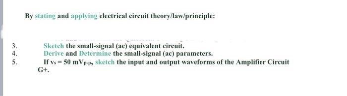 Solved Type of Transistor: ? Input (vs): Terminal ? Output | Chegg.com